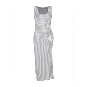 CAbi STRIPE IT EASY Gray  Sleeveless Maxi Dress